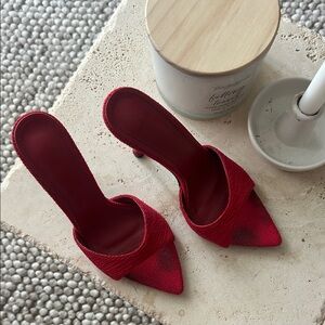 Elegant Red Women's Heels